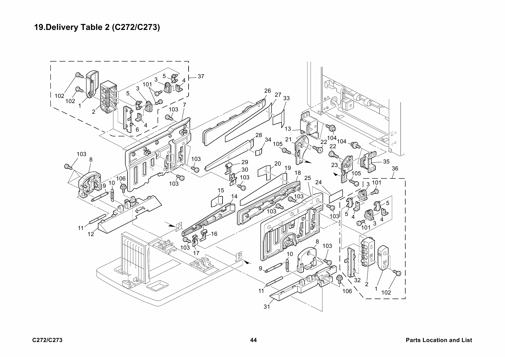 RICOH Aficio DX4545 C272 Parts Catalog-5